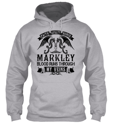 Markley   My Veins Name Shirts Sport Grey T-Shirt Front