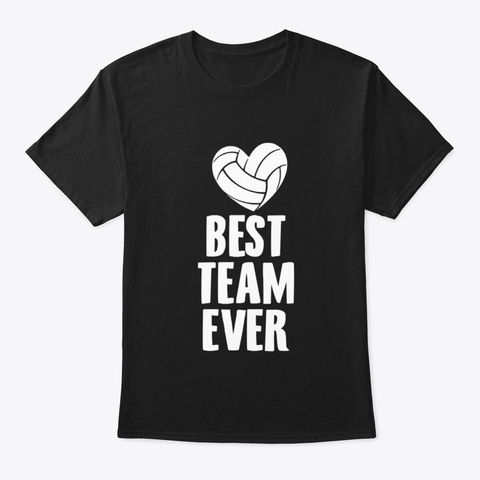 Volleyball Team Shirts I Volleyball Club Black T-Shirt Front