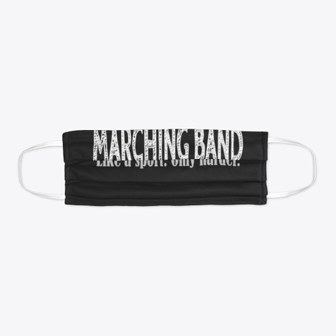Marching Band Like A Sport Only Harder Black T-Shirt Flat