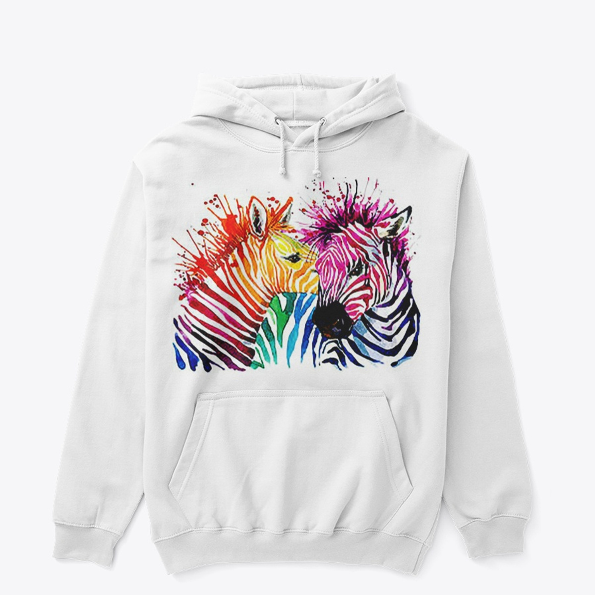 Rainbow Zebras Hoodie | Dani Blue Creations Ltd