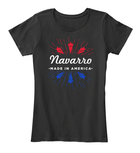 Navarro Made In America Black T-Shirt Front