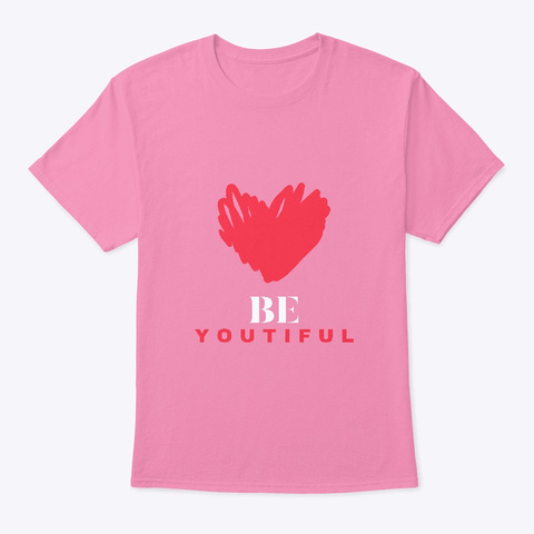 Be  Youtiful  Ladies Tshirt Pink T-Shirt Front