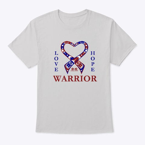 Love Hope Warrior Light Steel T-Shirt Front