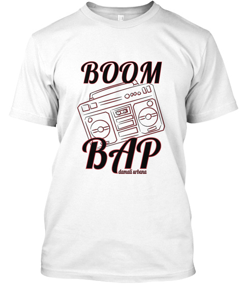 Boom Bap Damali Urbana White T-Shirt Front