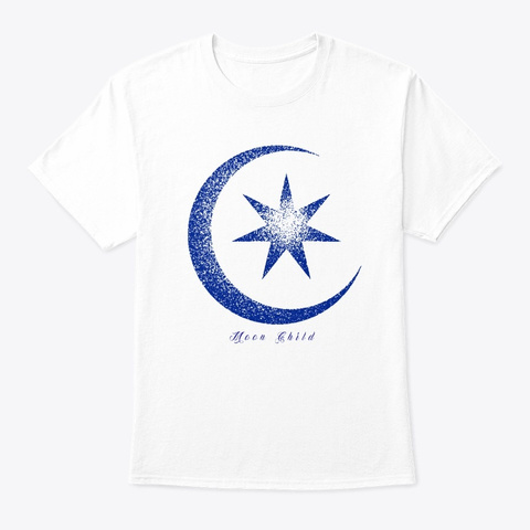 Sun And Moon Symbols Tee/Hoodies White T-Shirt Front