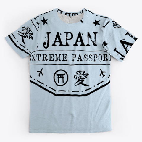 Japan Collection Pale Blue T-Shirt Front