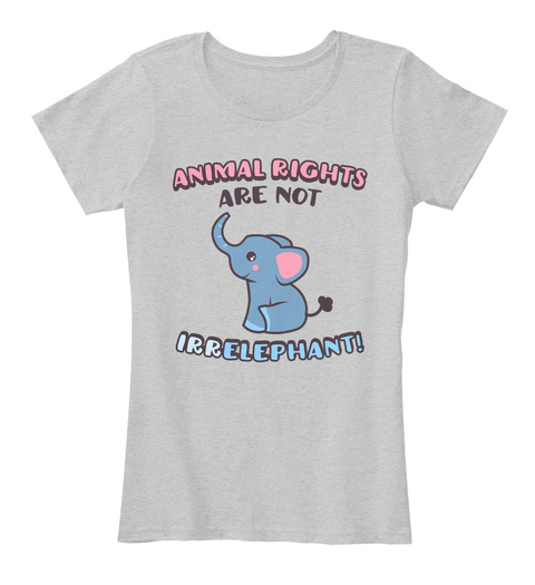 Animal Rights Vegan Elephant T Shirt