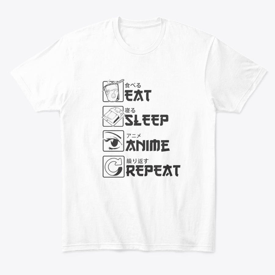 Eat Sleep Anime Repeat - Anime Lovers Unisex Tshirt