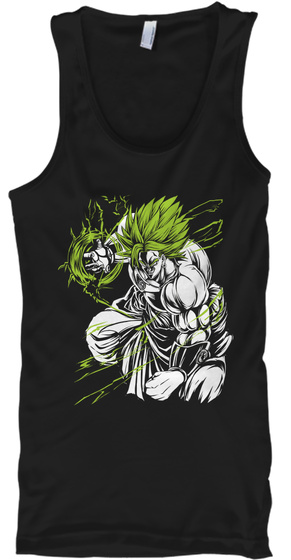 Broly Black T-Shirt Front