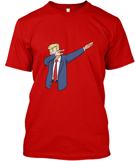 Donald Trump Dabb Half Classic Red T-Shirt Front