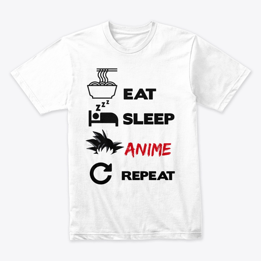 Eat sleep Anime repeat Unisex Tshirt