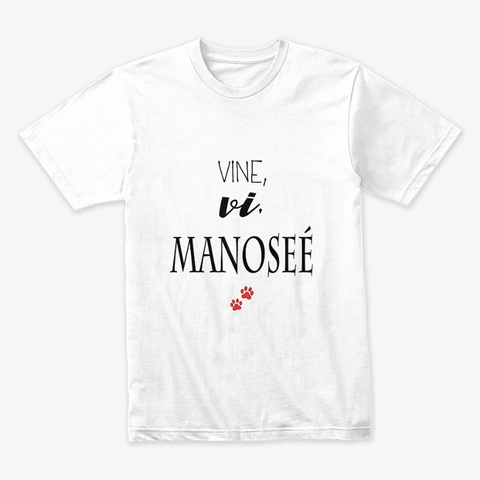 Manosee White T-Shirt Front