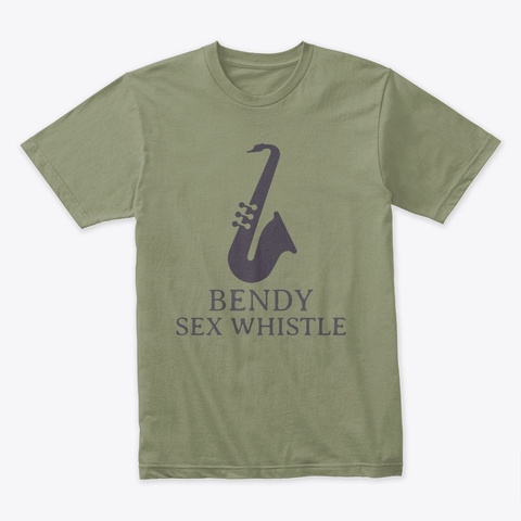 Saxophone Shirt Light Olive Kaos Front