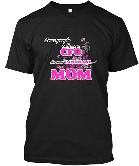 Cfo Mom Black T-Shirt Front