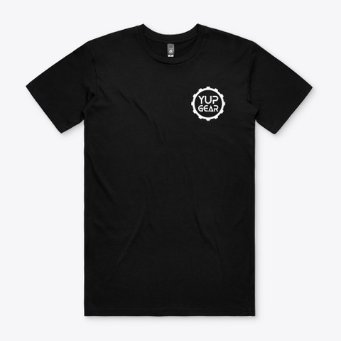 Yup Gear   Logo Attire Black T-Shirt Front
