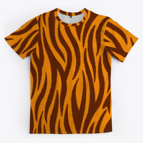 Halloween Costume Tiger Pattern Standard T-Shirt Front