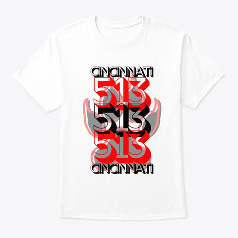 513 Cincy White T-Shirt Front