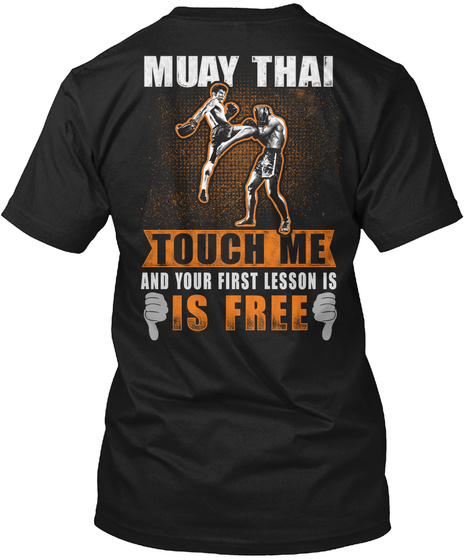 Muay Thai Black T-Shirt Back