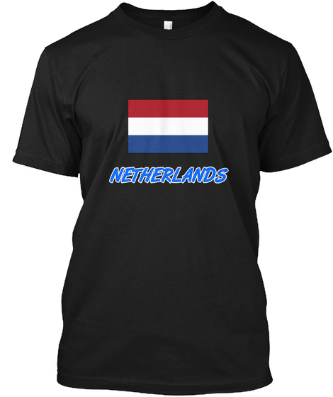 Netherlands Flag Artistic Blue Design