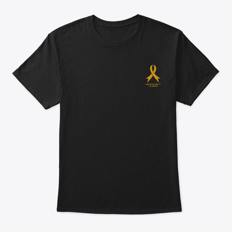 Childhood Cancer   139 Names (391223) Au Black T-Shirt Front