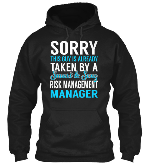 Risk Management Manager Black T-Shirt Front