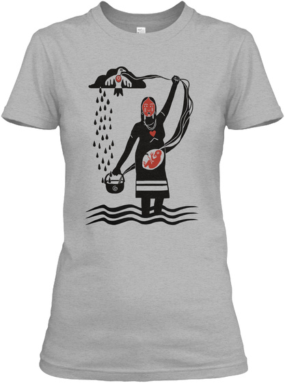 Water Protector Sport Grey T-Shirt Front