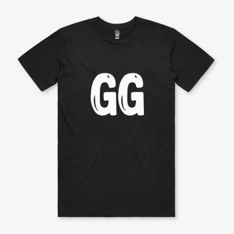 Gg   (Good Game) Black áo T-Shirt Front