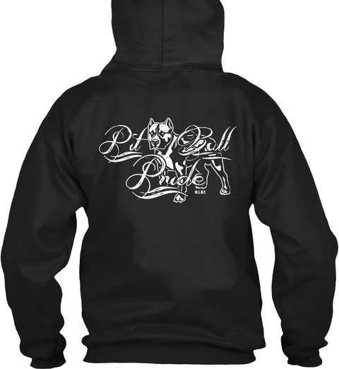 Wlmp Pitbull Pride! Pit Bull Pride Black T-Shirt Back