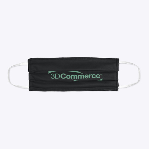 Khronos 3 D Commerce™ Mask Black T-Shirt Flat