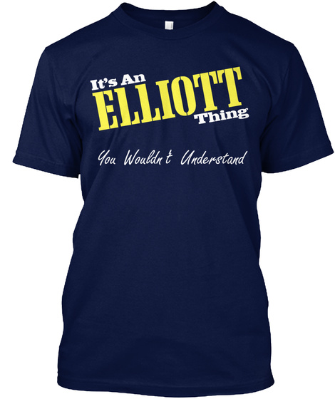 It's Alliott Thing You Wouldn T Understand Navy T-Shirt Front