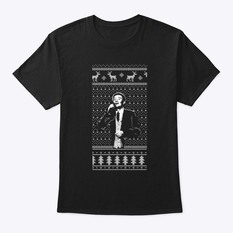 Daniel O’donnell Christmas Jumper  Black T-Shirt Front
