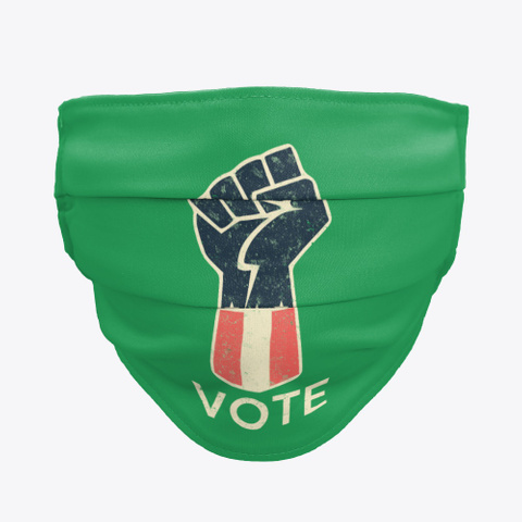 Voter Advocacy Resist Fist Green Camiseta Front