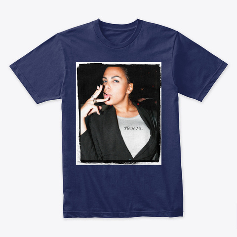 Please Me Midnight Navy T-Shirt Front