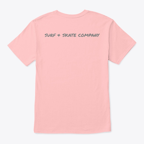 Beach Dawgs And Co "Box Logo" Pale Pink T-Shirt Back