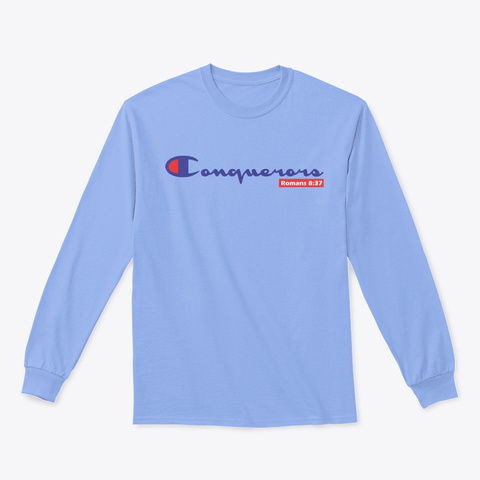Blue Conquerors  Light Blue T-Shirt Front