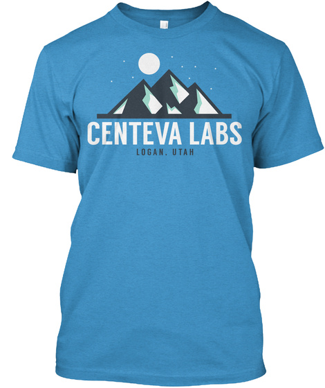 Centeva Labs Logan Utan Heathered Bright Turquoise  Camiseta Front