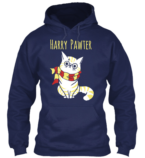 Harry Pawter Navy T-Shirt Front