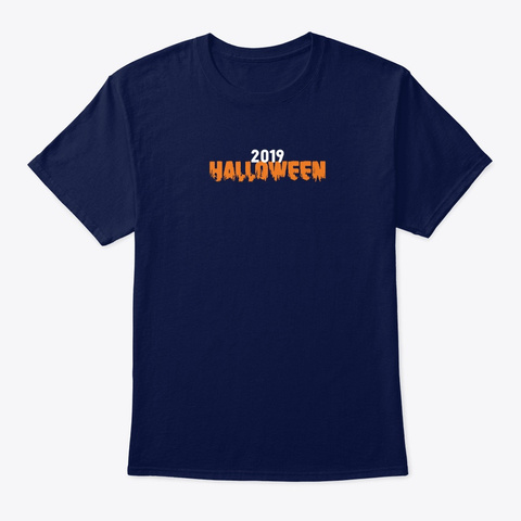 Halloween 2019 Navy T-Shirt Front