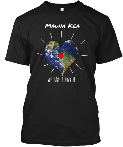 Mauna Kea Black T-Shirt Front