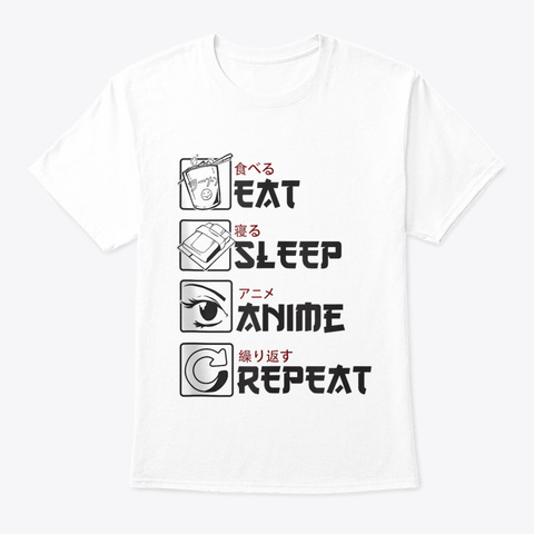 Eat Sleep Anime Repeat Fun Otaku Meme Ja