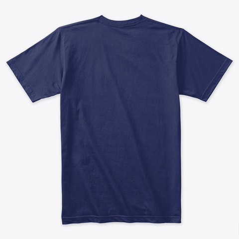 Time To React. Midnight Navy T-Shirt Back