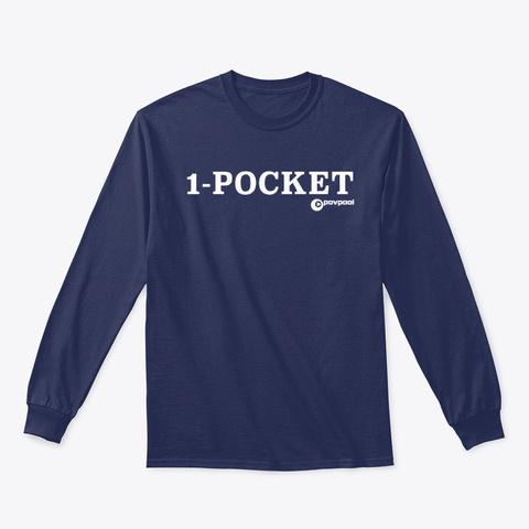 Pov Pool 1 Pocket Navy T-Shirt Front