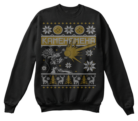 Kamehameha  Black T-Shirt Front