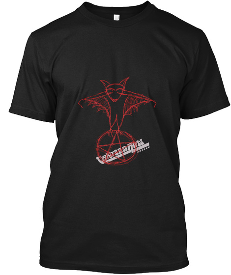 Satan Ball Z Series : Greg The Bat Black T-Shirt Front