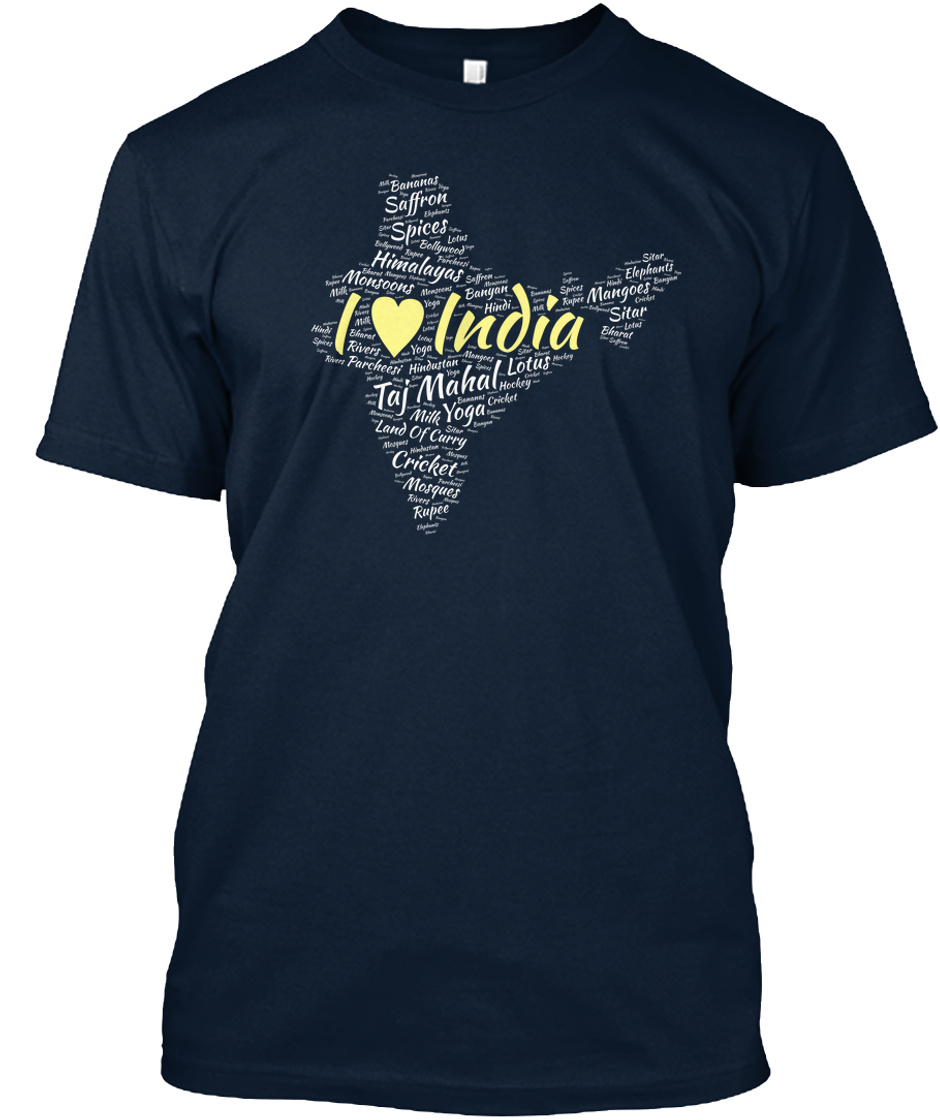 i love india t shirt