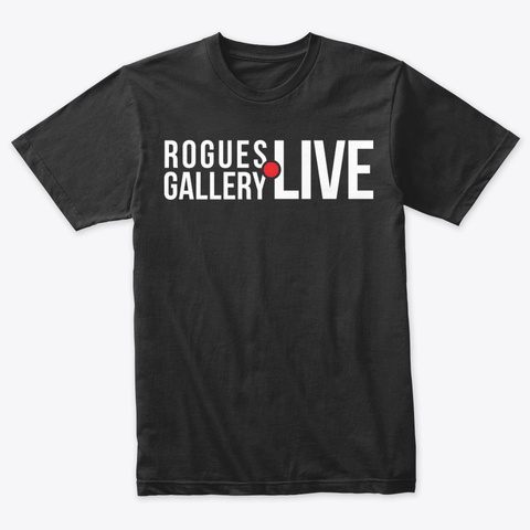 Rogues Gallery Live Vintage Black T-Shirt Front