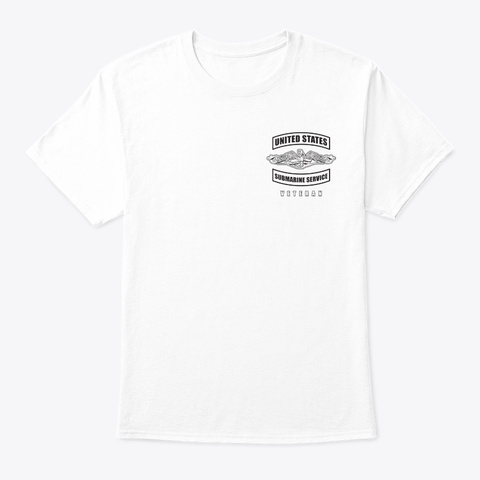 Submarine Service Pride White áo T-Shirt Front
