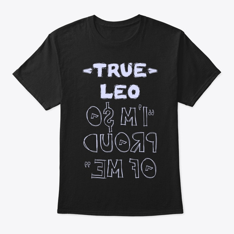 True Leo Shirt Black T-Shirt Front