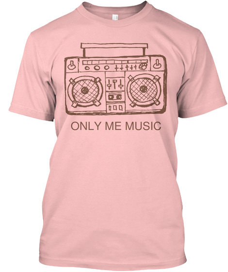 Only Me Music Pale Pink T-Shirt Front