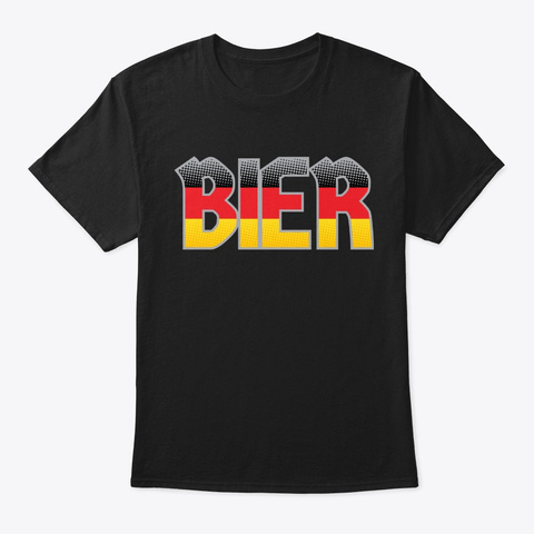 German Bier Gift German Beer Drinking Ok Black T-Shirt Front
